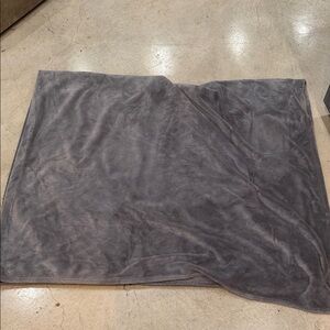 Plush Gray Throw Blanket